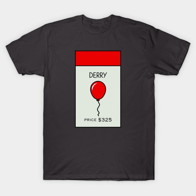 Derry Location Card T-Shirt by huckblade